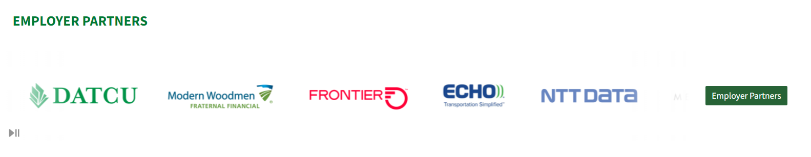 scrolling employer logo widget