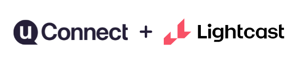 uConnect and Lightcast logos
